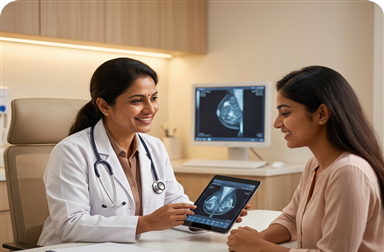 Cervical and breast cancer screening in Hyderabad