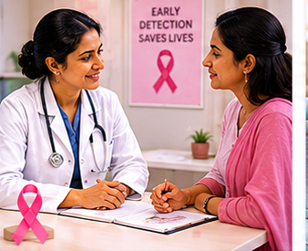Regular cervical and breast cancer screening for women